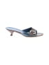 Prada 100% Leather Blue Sandals Size EU 37 1/2 - photo 1
