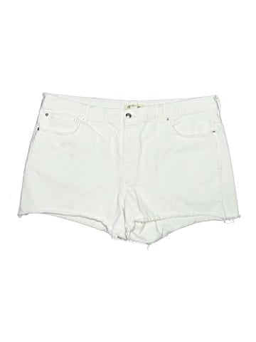 Madewell The Brynn Long Short in Pure White (view 1)