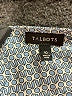 Talbots 100% Silk Graphic Blue Short Sleeve Silk Top Size 10 - photo 7