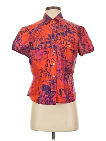 Escada Short Sleeve Silk Top (view 1)