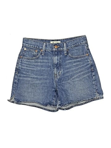 Madewell Relaxed Mid-Length Denim Shorts in Kimbrough Wash: Side-Slit Edition (view 1)