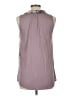 Classiques Entier 100% Silk Gray Sleeveless Silk Top Size L - photo 2