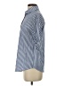 Shein Stripes Blue Short Sleeve Button-Down Shirt Size 2 - photo 5