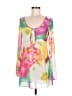 Beginning Boutique 100% Polyester Pink Long Sleeve Blouse Size 6 - photo 1