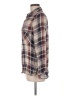 Timing 100% Rayon Plaid Ivory Long Sleeve Button-Down Shirt Size M - photo 5