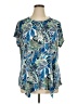 Links Blue Short Sleeve Blouse Size 1X - photo 1