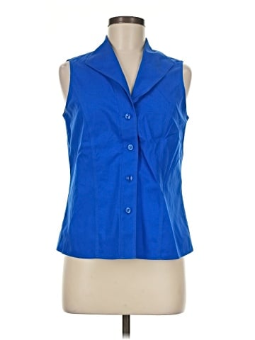 Jones New York Sleeveless Button-Down Shirt (view 1)