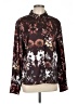 Ted Baker London Floral Brown Long Sleeve Blouse Size 12 (5) - photo 1