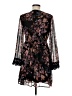Xhilaration 100% Polyester Floral Black Cocktail Dress Size M - photo 2