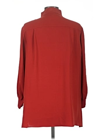 Lafayette 148 New York 3/4 Sleeve Silk Top (view 2)