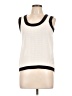 Armani Jeans 100% Polyester Ivory Sleeveless Top Size EU 42 / US 12 - photo 1