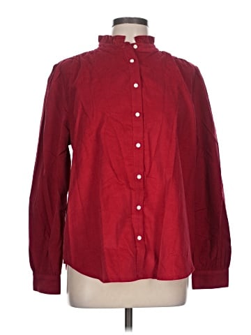 Ann Taylor Long Sleeve Button-Down Shirt (view 1)