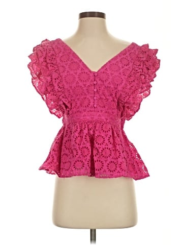 J.Crew Collection Short Sleeve Blouse (view 1)