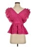 J.Crew Collection Pink Short Sleeve Blouse Size 0 - photo 1