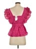 J.Crew Collection Pink Short Sleeve Blouse Size 0 - photo 2