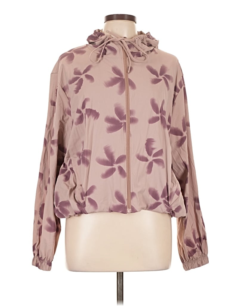 Pre-owned Fabletics Windbreaker Jacket In Purple
