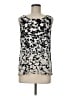 Ann Taylor Factory 100% Polyester Silver Sleeveless Top Size M - photo 1