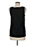 Ann Taylor Factory 100% Polyester Silver Sleeveless Top Size M - photo 2
