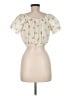 Eberjey 100% Cotton Ivory Short Sleeve Blouse Size M - photo 2