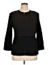 St. John 100% Wool Black 3/4 Sleeve Blouse Size 16 - photo 1