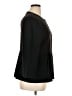 St. John 100% Wool Black 3/4 Sleeve Blouse Size 16 - photo 4