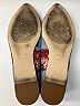 Nine West Floral Blue Flats Size 5 1/2 - photo 5