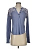 Free People Blue Long Sleeve Top Size S - photo 1