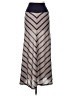 LovPosh Chevron-herringbone Silver Casual Skirt Size L - photo 2