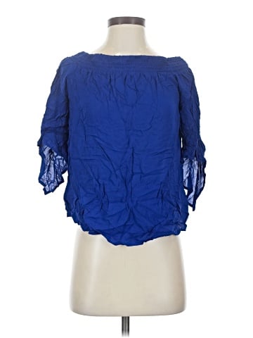 Express Outlet 3/4 Sleeve Blouse (view 1)