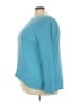 Talbots Outlet Chevron-herringbone Blue Pullover Sweater Size 3X - photo 5
