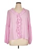 Counterparts 100% Polyester Pink 3/4 Sleeve Blouse Size XL - photo 1