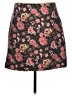 Ann Taylor LOFT Floral Black Casual Skirt Size 12 - photo 1
