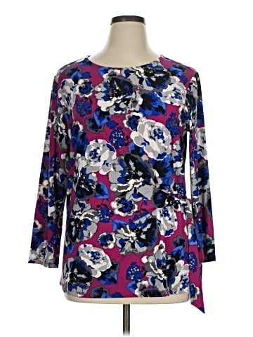 Kasper 3/4 Sleeve Blouse (view 1)