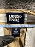 Lands' End Solid Tan Khaki Shorts Size 12 - photo 3