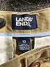Lands' End Solid Tan Khaki Shorts Size 12 - photo 3