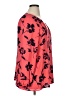 Kasper 100% Polyester Red Long Sleeve Blouse Size XL - photo 4