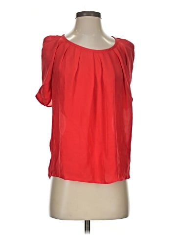 Joie Short Sleeve Silk Top (view 1)