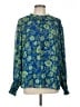 Maison d' Amelie Blue Long Sleeve Blouse Size L - photo 1