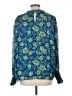 Maison d' Amelie Blue Long Sleeve Blouse Size L - photo 2