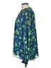 Maison d' Amelie Blue Long Sleeve Blouse Size L - photo 5