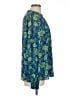 Maison d' Amelie Blue Long Sleeve Blouse Size L - photo 4
