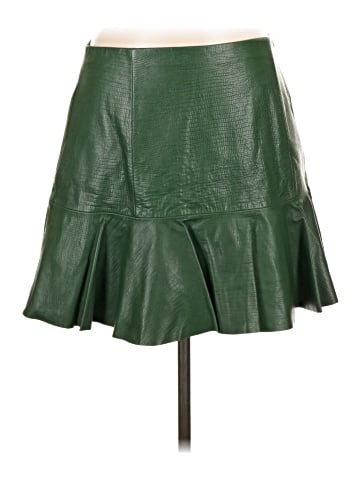 Rebecca Taylor Faux Leather Skirt (view 1)