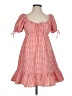 Thirty/Thirty 100% Polyester Checkered-gingham Red Casual Dress Size S - photo 1