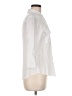DR2 100% Rayon Solid White 3/4 Sleeve Button-Down Shirt Size M - photo 4