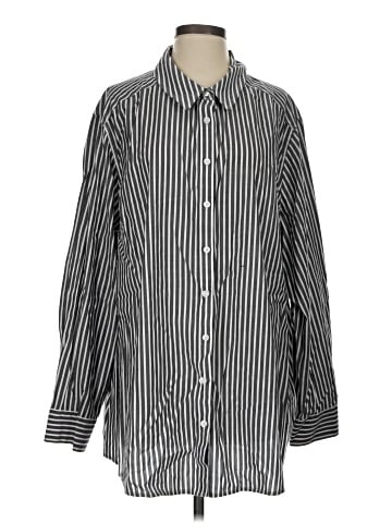 Foxcroft Long Sleeve Button-Down Shirt (view 1)