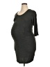Feathers Gray Casual Dress Size XL Maternity - photo 1