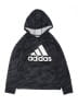 Adidas 100% Polyester Black Pullover Hoodie Size M (kids) - photo 1