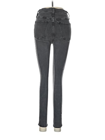 Madewell 10" High-Rise Skinny Jeans in Black Frost (view 2)