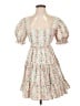 Mable 100% Cotton Floral White Cocktail Dress Size M - photo 1