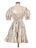 Mable 100% Cotton Floral White Cocktail Dress Size M - photo 2